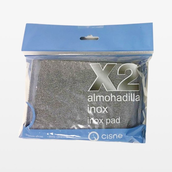 Fibra Almohadilla Inox 2 pack Cisne