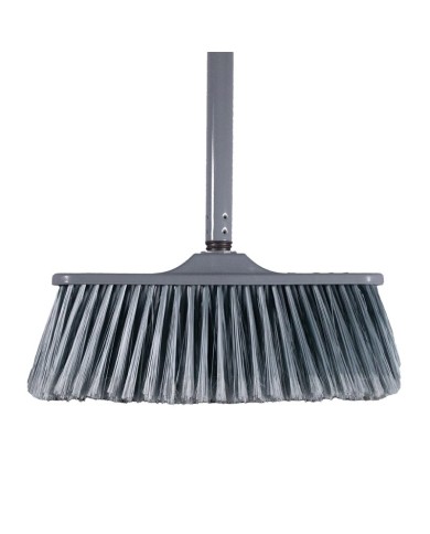 Escoba antiestática fina para interiores con bastón