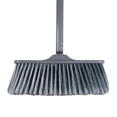 Escoba antiestática fina para interiores con bastón
