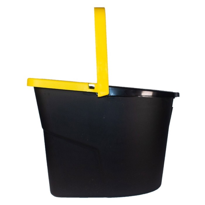 Cubeta con escurridor de 14 litros con señal Caution