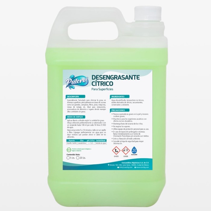 Pulcro® Desengrasante Cítrico para Superficies